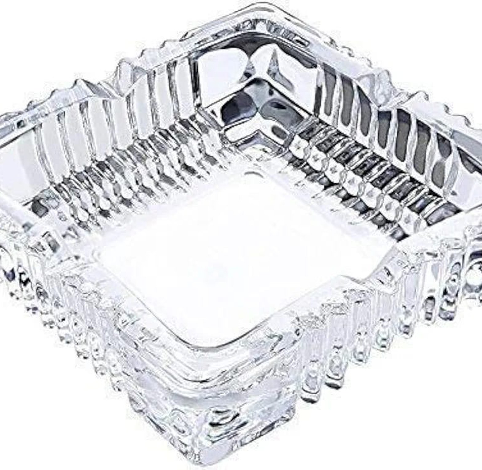 Crystal Glass Cigar Ashtray, Cigarette Ash Tray image