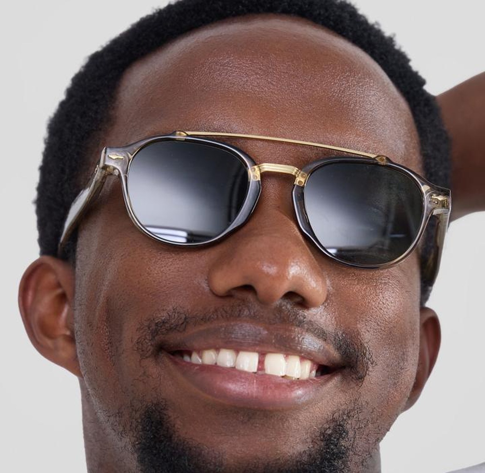 Moscot Aviator brown green lens  image