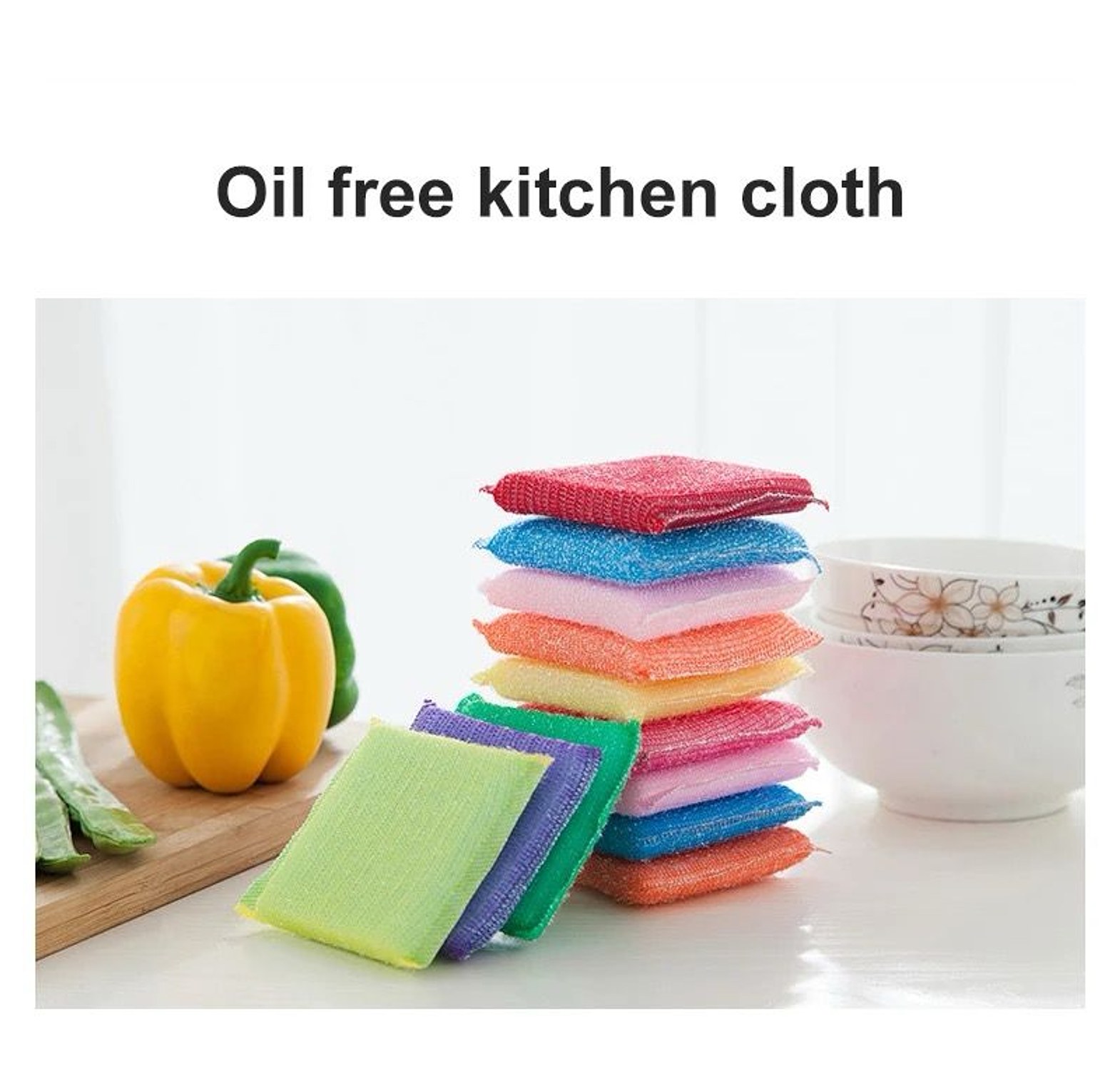 Kitchen Double-Sided Dishwashing Sponges image