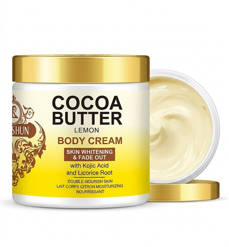 Roushun Cocoa Butter Lemon Body Cream – 500 ml image