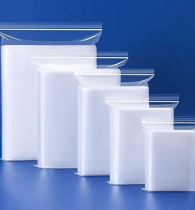 100pc Zip Lock Storage Bags, Zip Seal Bags, Heavy Duty Resealable Clear Ziploc Packaging Bags for Food and Jewelry Storage - Premium Quality Airtight Polythene Bags image