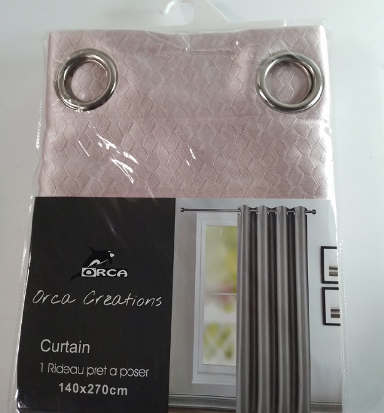 CURTAIN (8 RINGS/BLACK-OU image