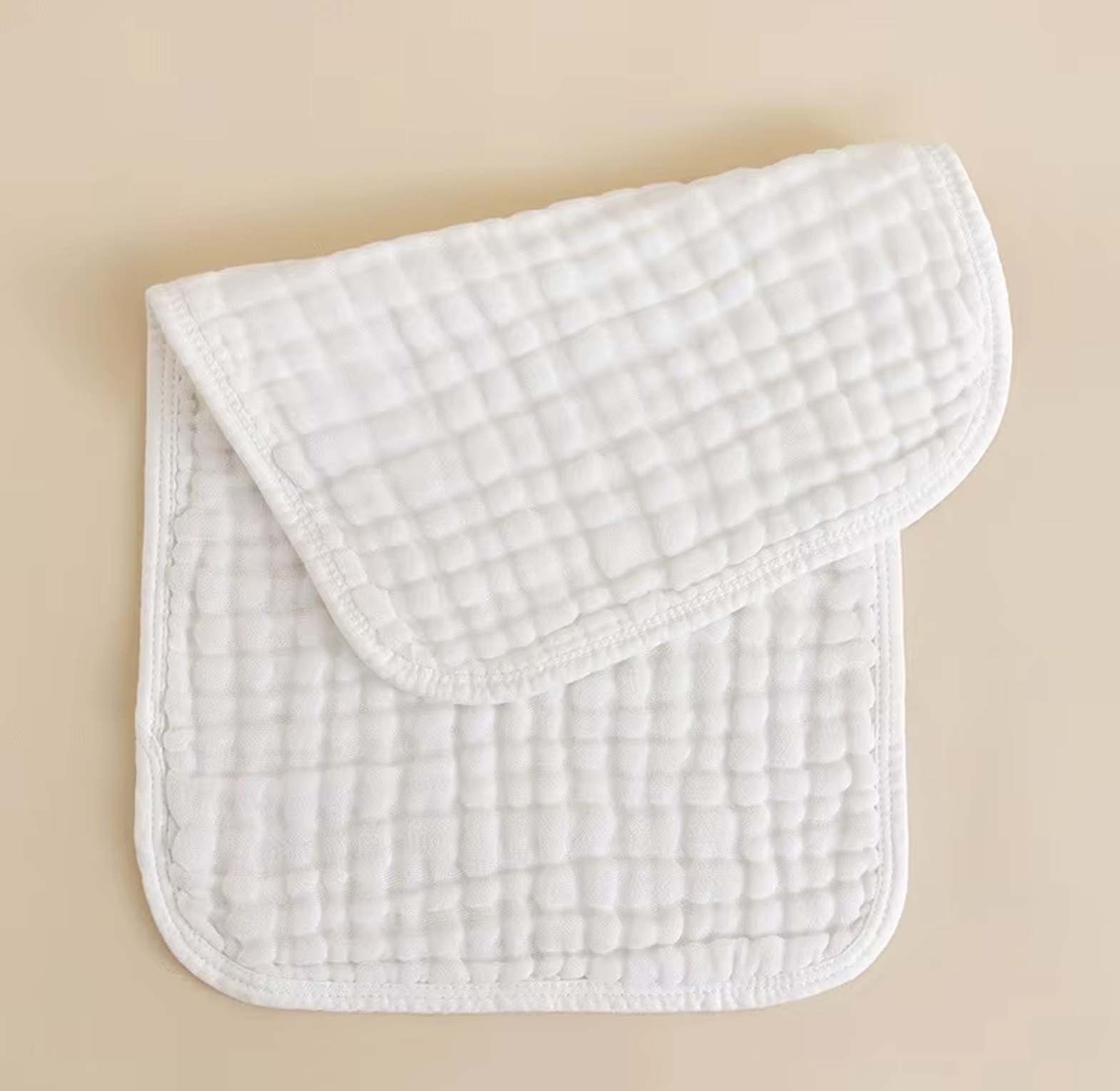 Muslin Cotton Waffle Burp Cloths  image