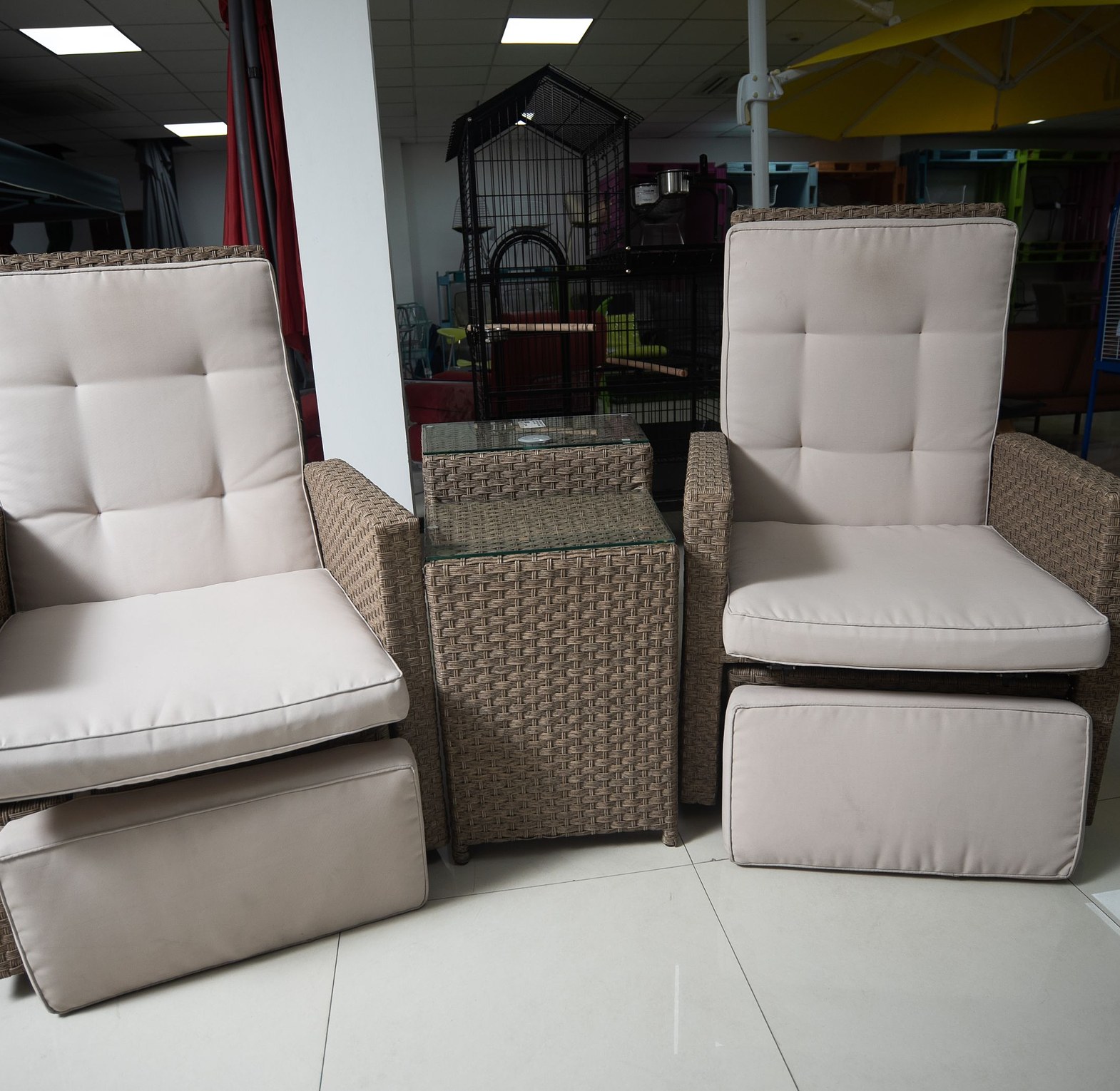 GARDEN CHAIR RECLINER SET image