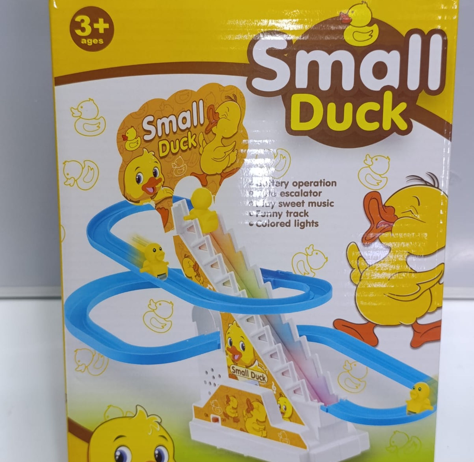 Plastic Duck Climbing Race Track Toy with Lights & Music, make your Baby happy image