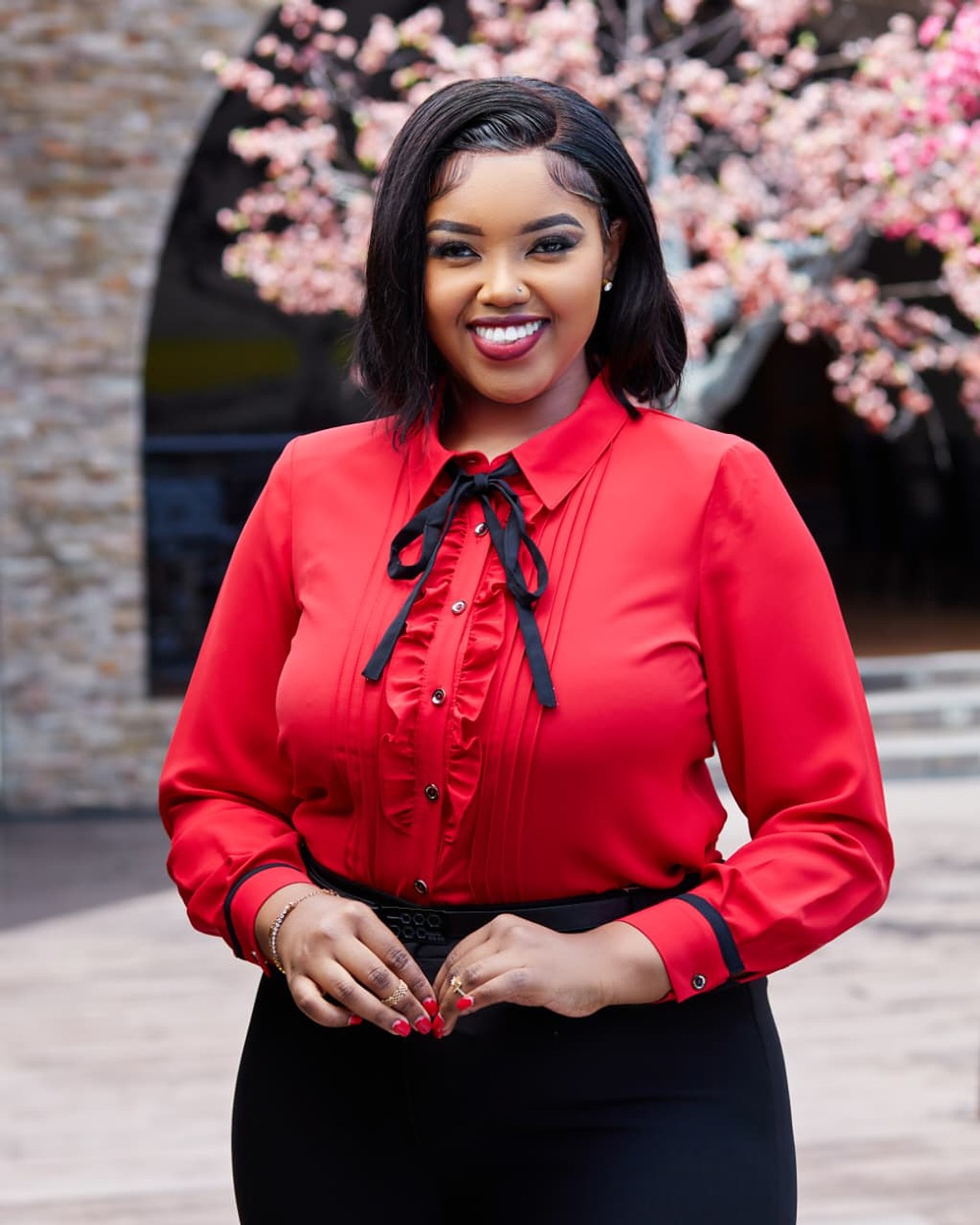 Women’s Classic Red Formal Shirt image