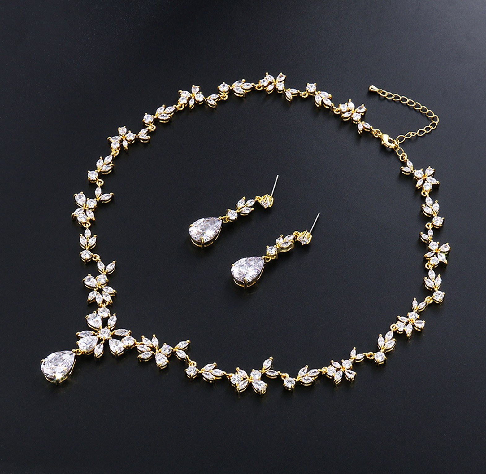 Gorgeous AAA Cubic Zirconia bridal jewelry set image