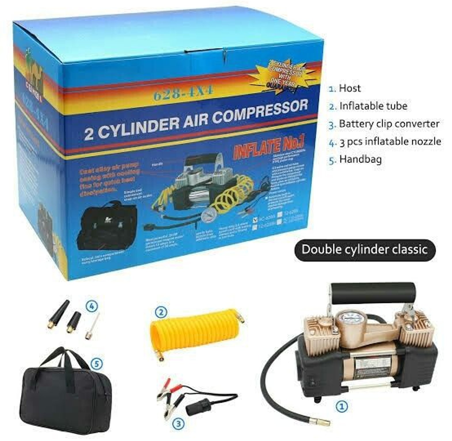 2 Cylinder Air Compressor/Tyre Inflator image