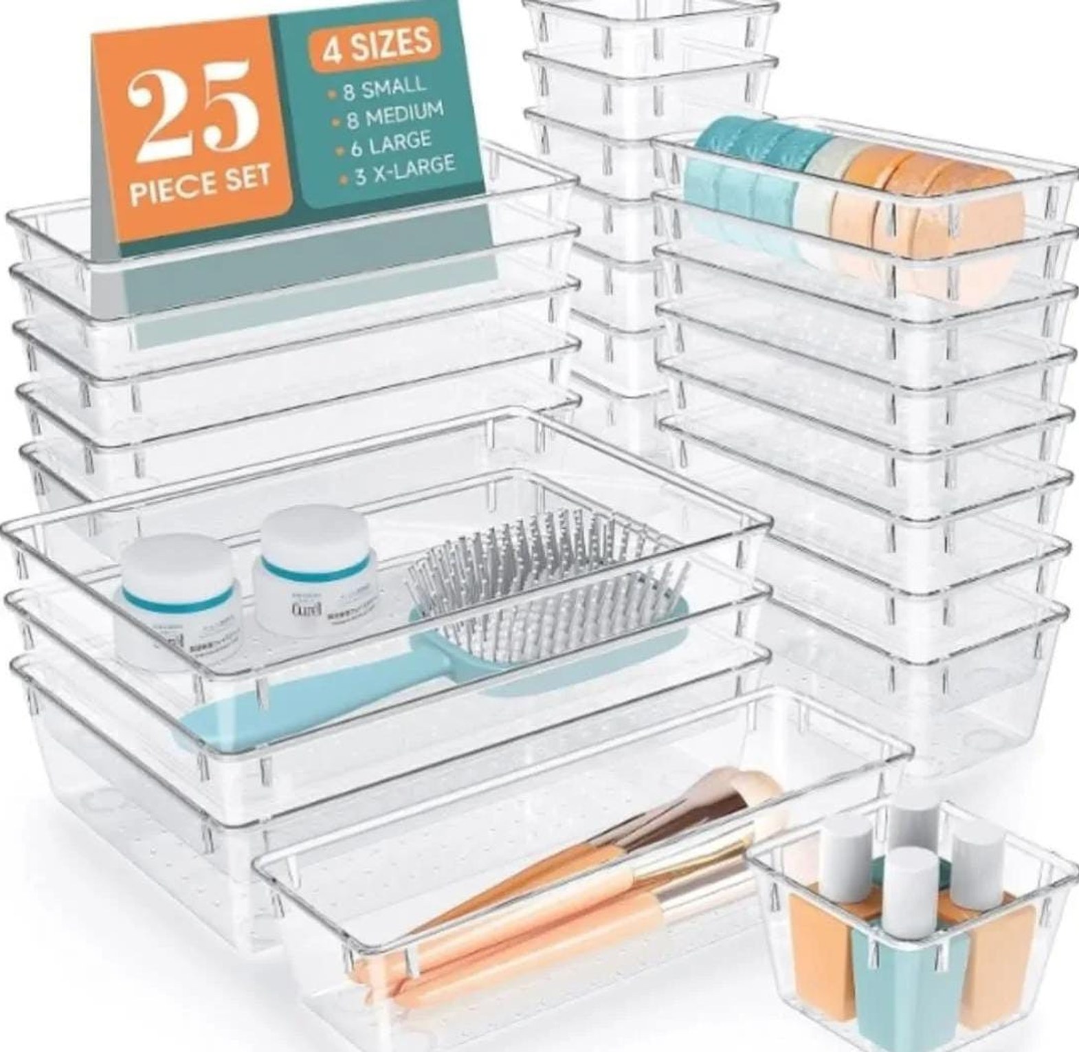 25 pcs set drawer organizers image