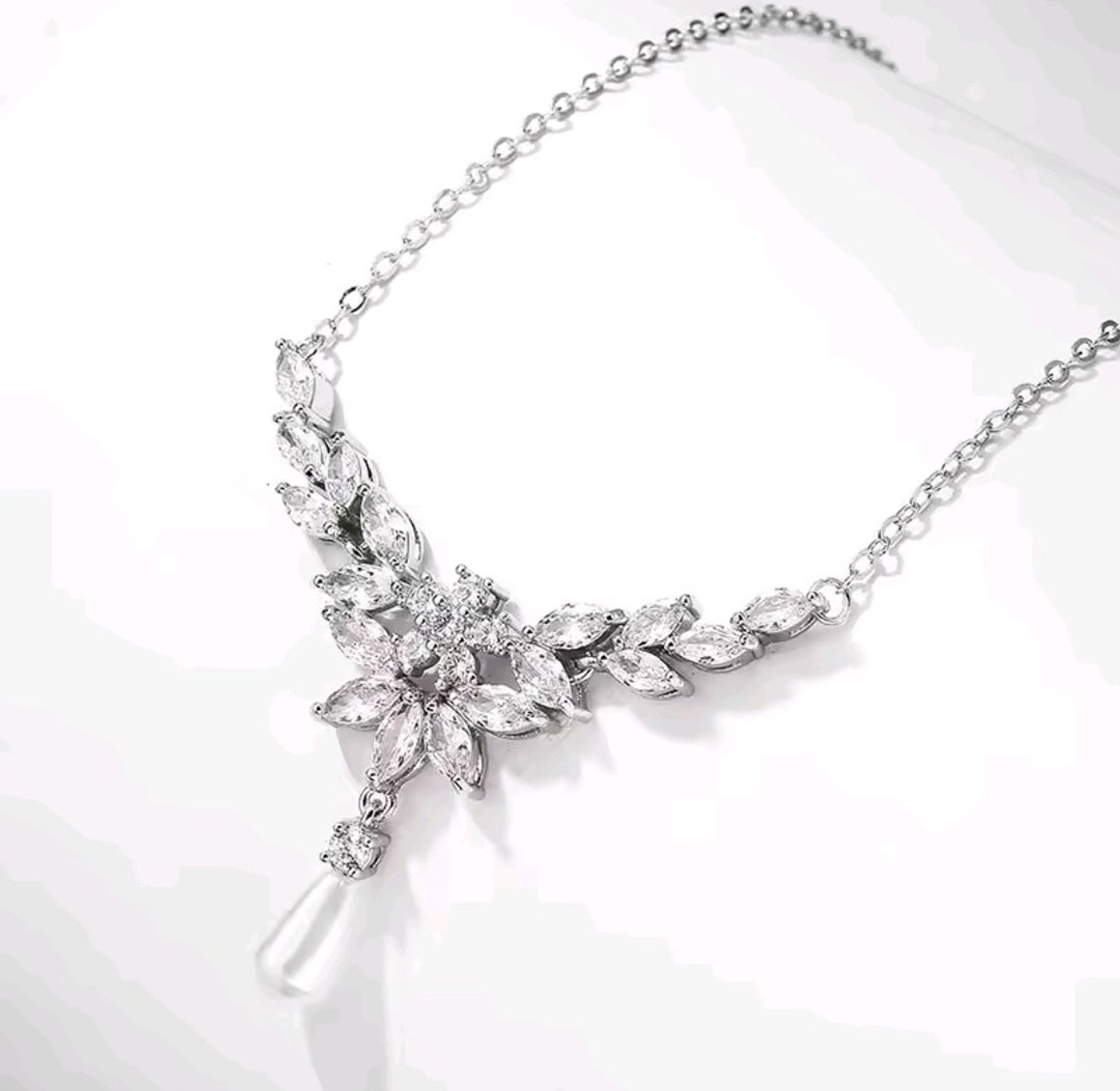 Bridal Jewelry Set - Cubic Zirconia & Imitation Pearl image