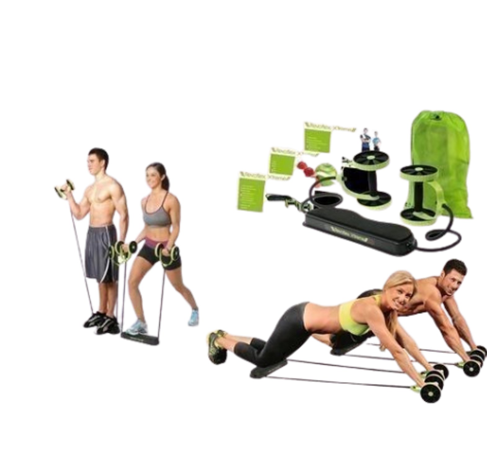 Revoflex Extreme Exercise Roller -Green &Black image
