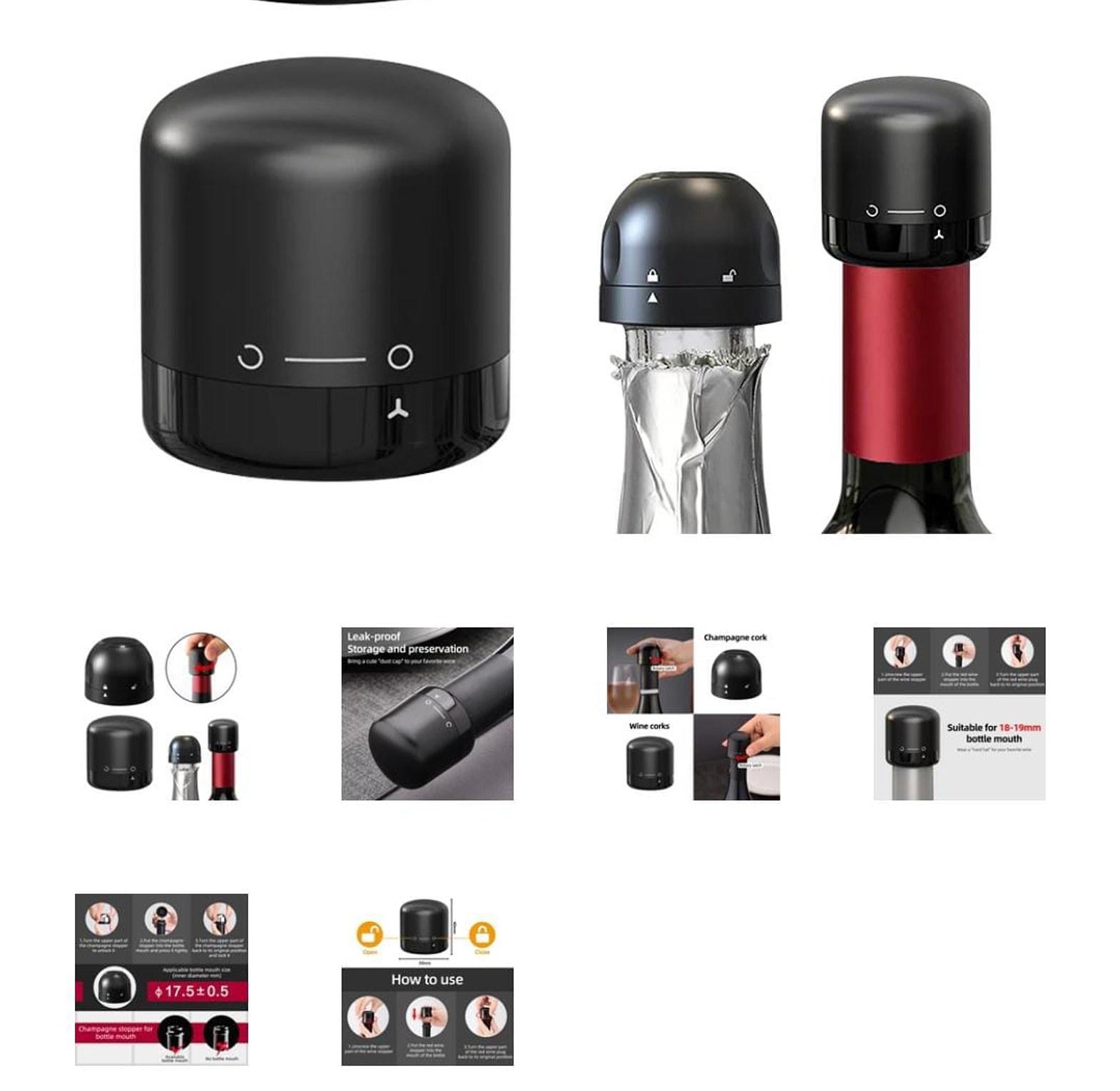 Wine Or Champagne Bottle Stopper image