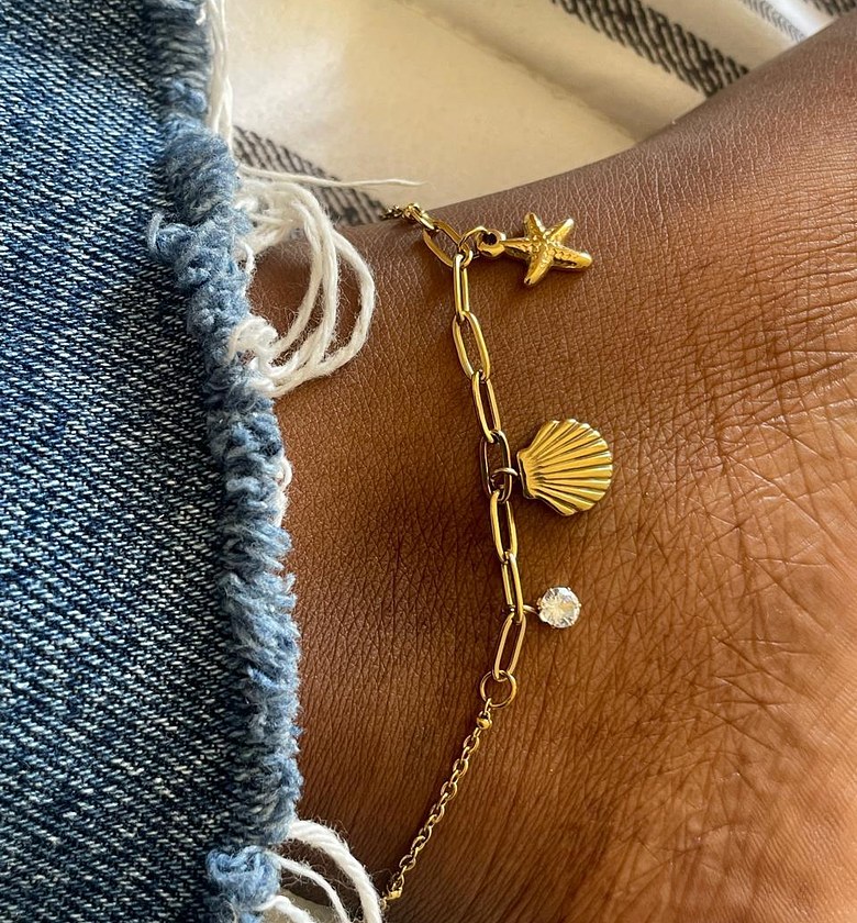 Oceanic Whimsy Charm Anklet image