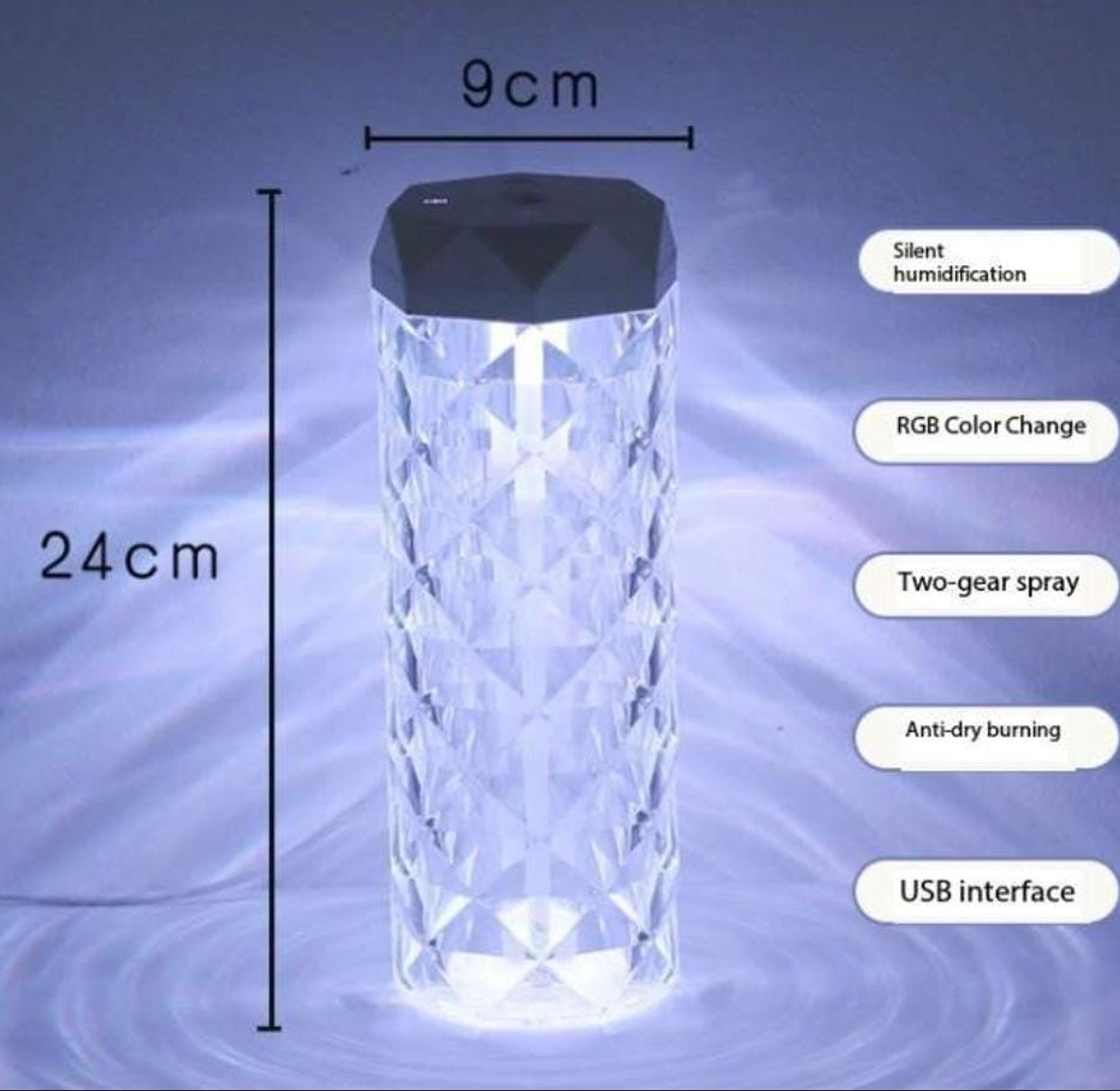1000ml Crystal Lamp Humidifier image