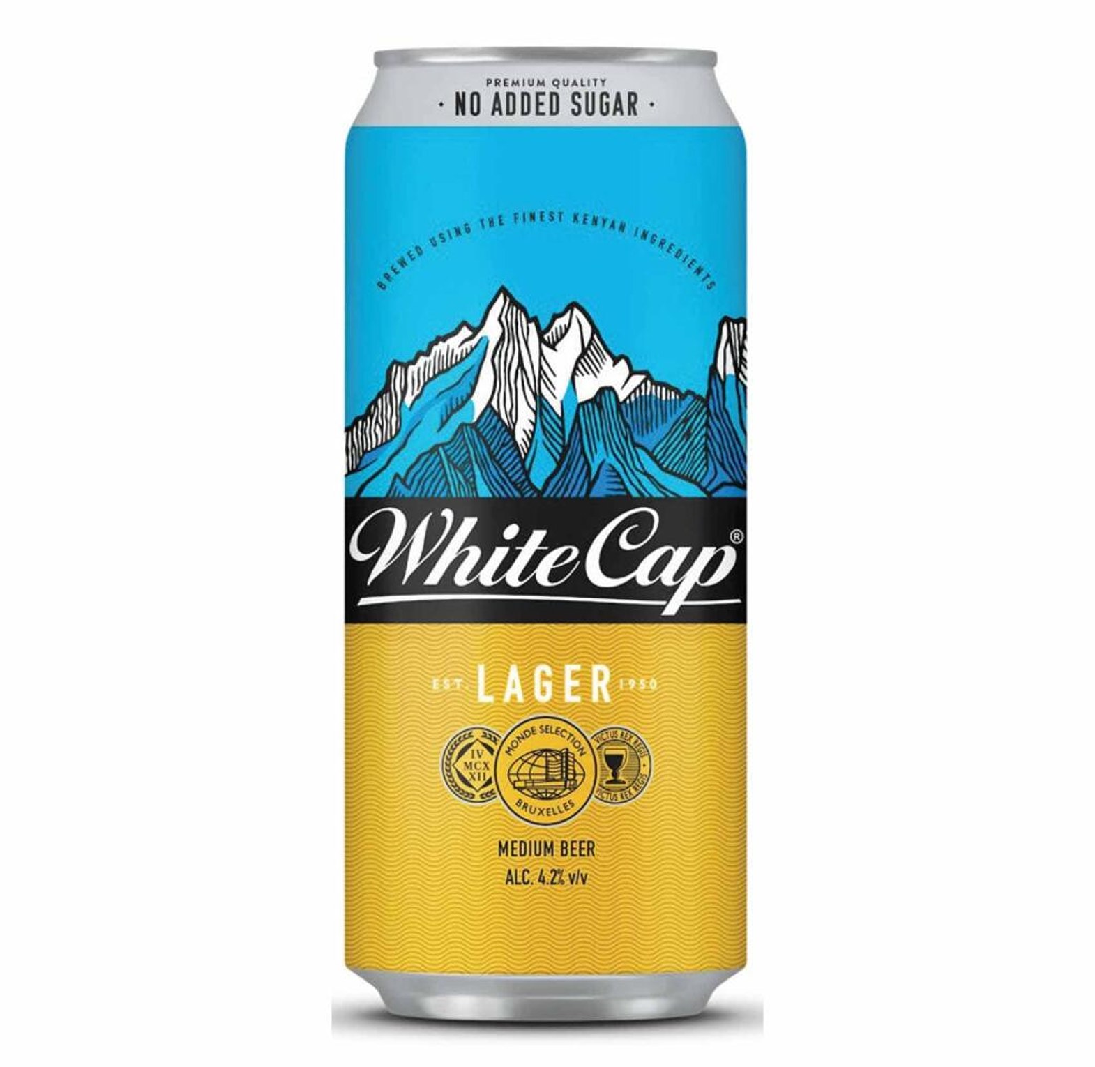White Cap Can 500ml image