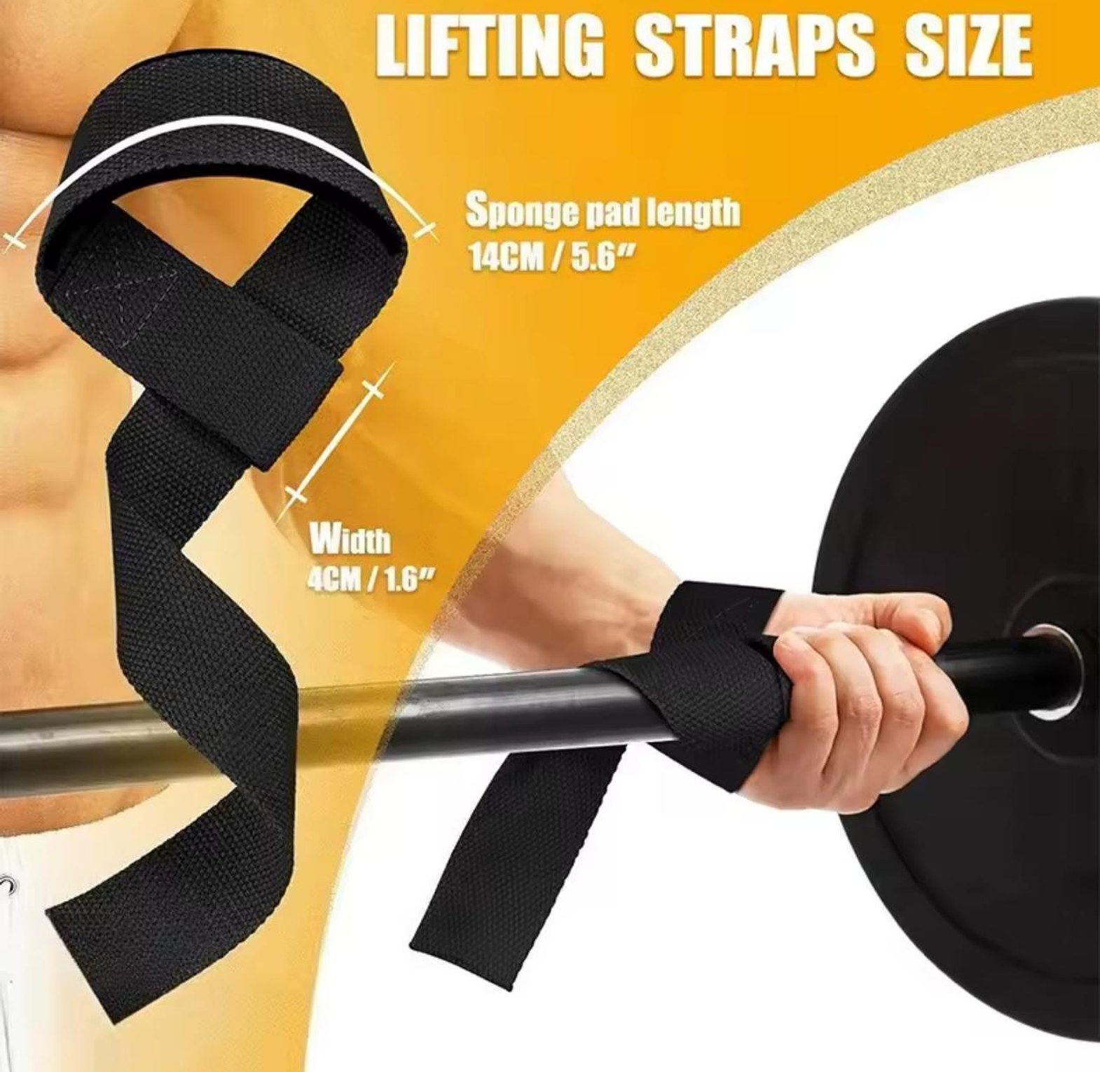 Weightlifting Straps Anti-Slip Silicone image