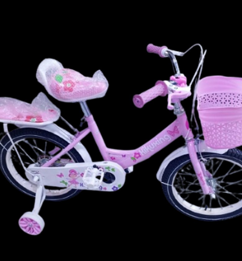 Size 20 Kids' Pink Princess Bicycle For 7 to 11-year-old age range.  image