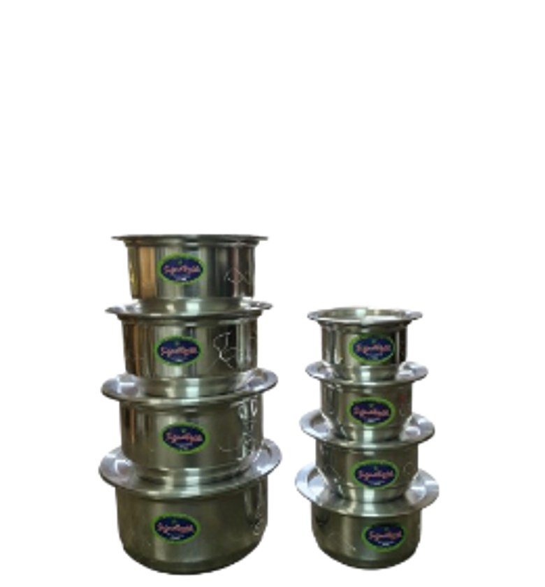 Signature 8-Piece Aluminum Sufurias Set No lids image