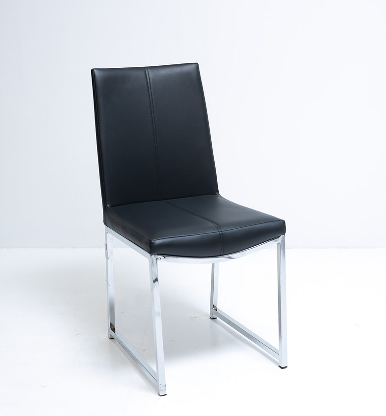 PU CHAIR CHROME LEG image