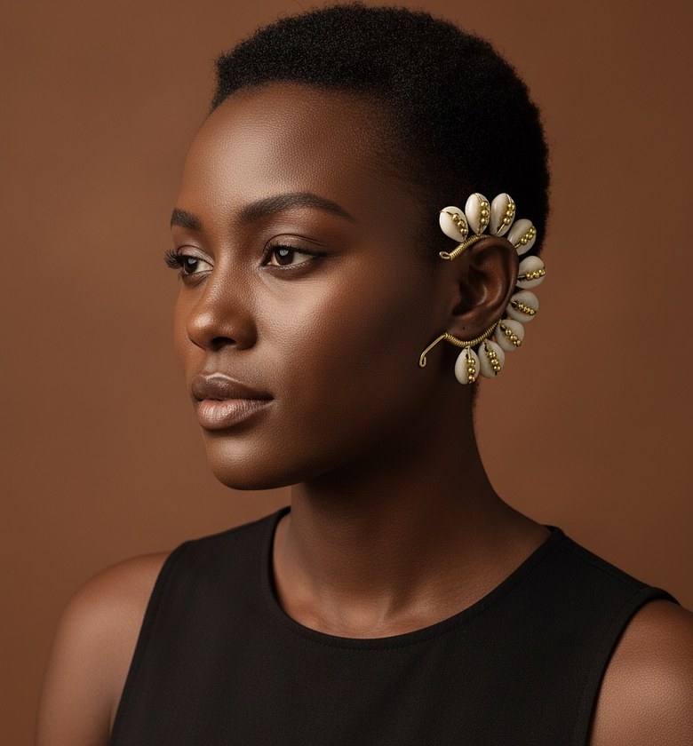 Handmade Cowrie Earcuff image