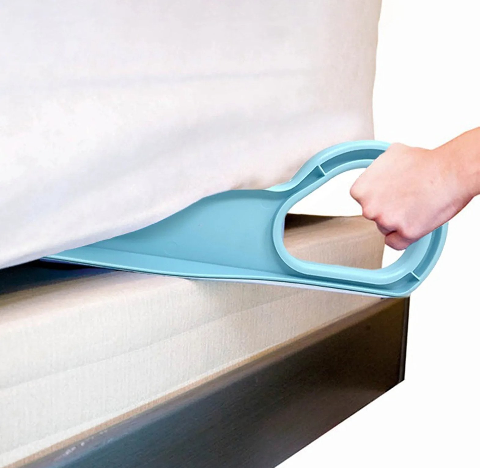 Ergonomic Mattress Lifter and Bedsheet Tucker Tool - Back Pain Relief Wedge Elevator for Easy Bed Making image