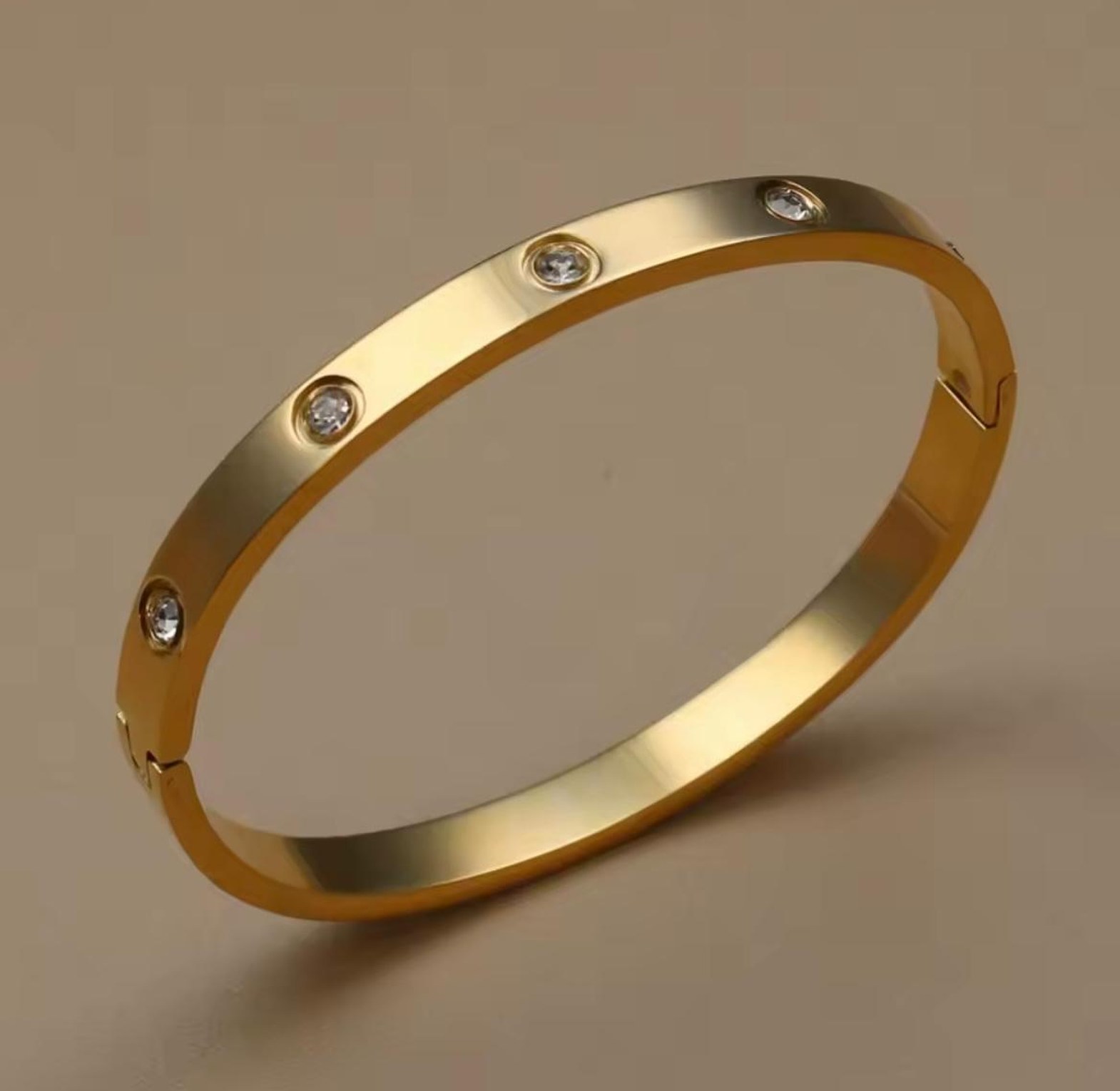 Eternal Sparkle Gold Bangle image