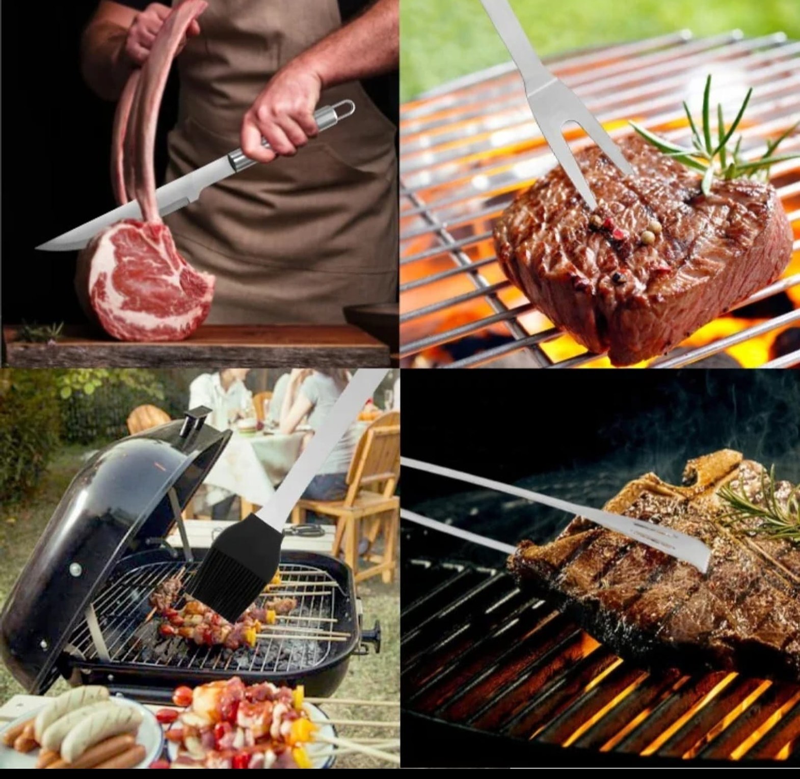 BBQ Grill Utensils Tool Set with Portable Storage Case image