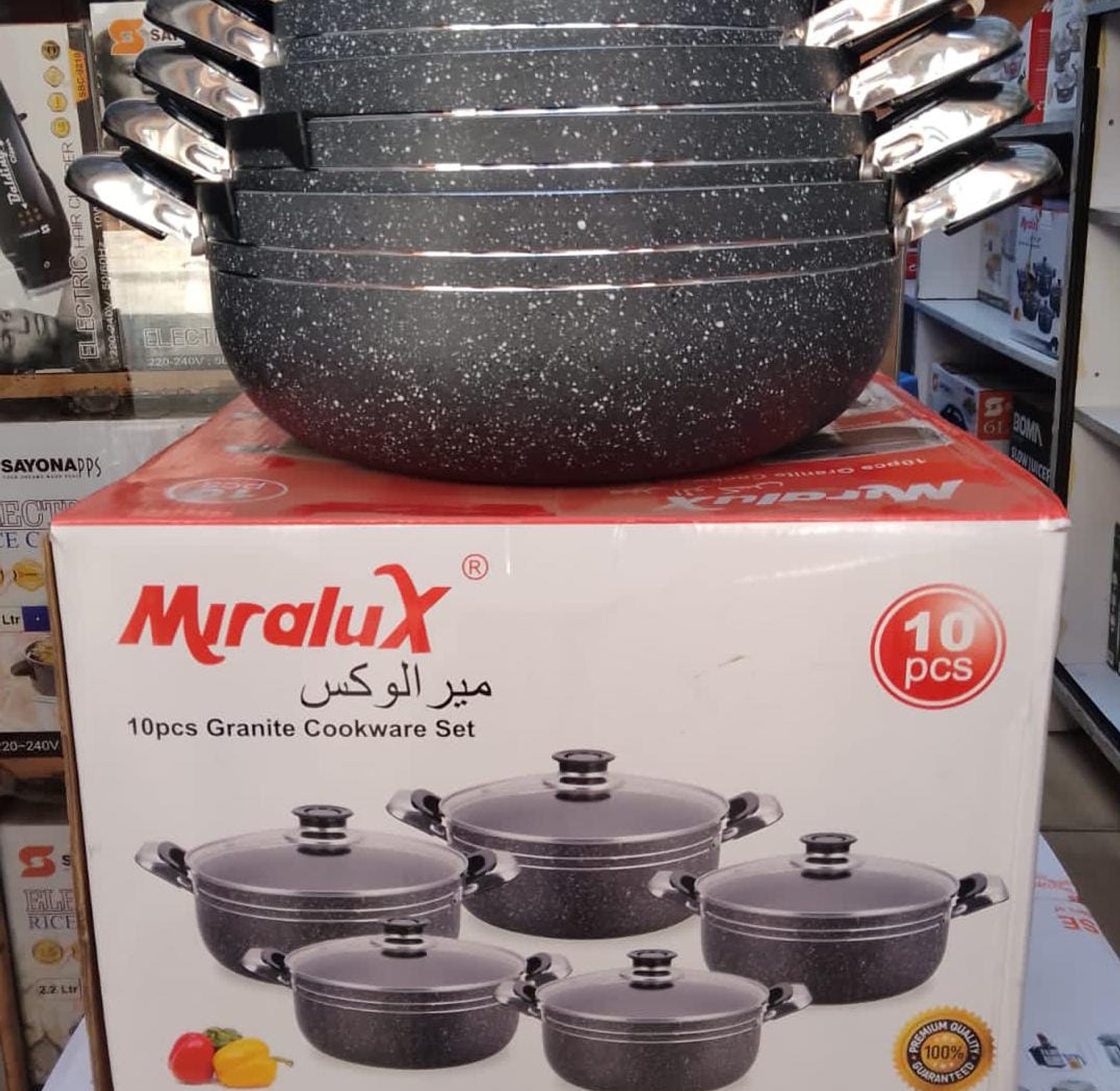 Quality Affordable miralux 10 pc Non stick cookware set image