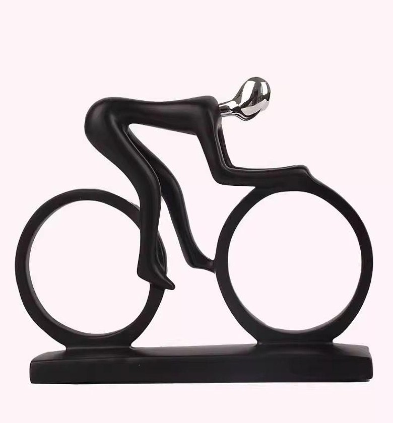 Ceramic Bicycle Sculpture Décor Piece image