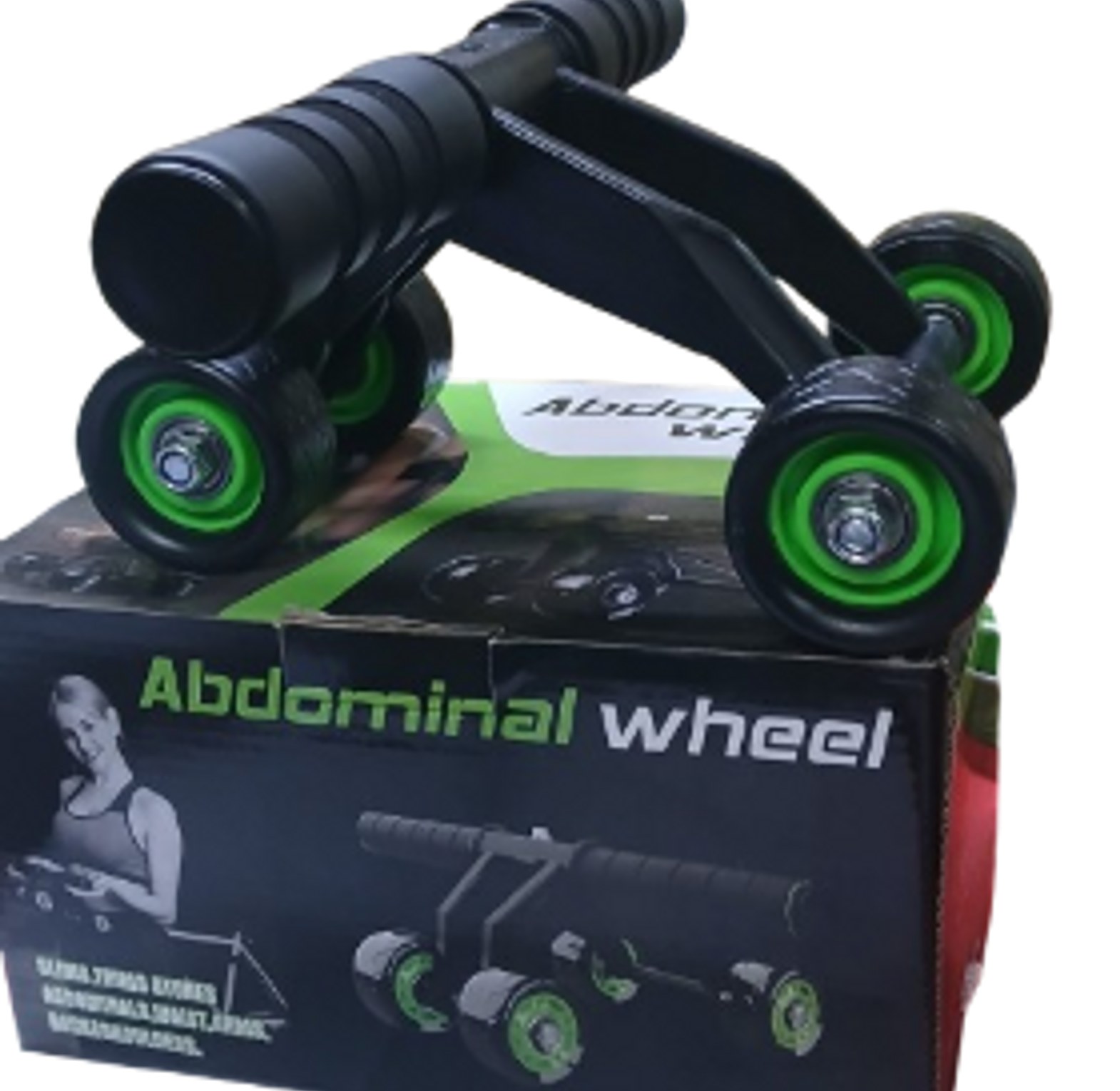 Four Wheel Roller Abdominal Wheel Or An Ab Roller or Ab Power Stretch Roller.  image