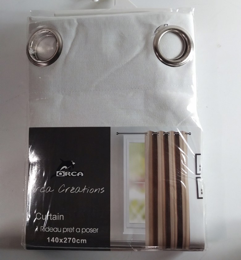 CURTAIN (8 RINGS/BLACK-OU image