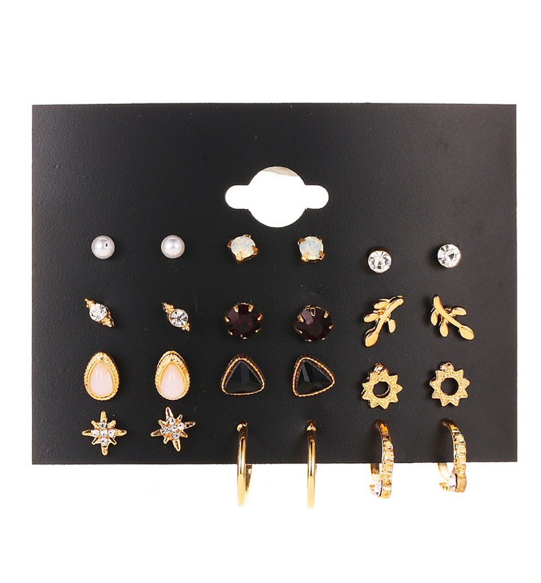 Multi stud earring pack image