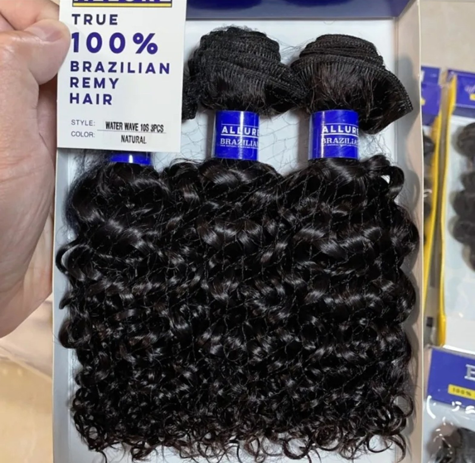 Water wave human hair weave bundle image