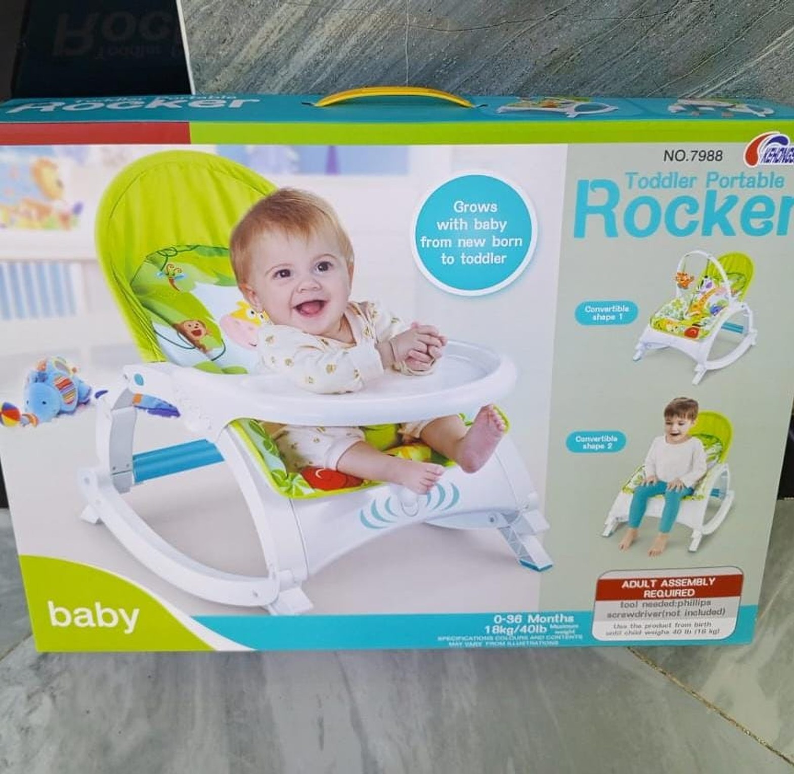 Quality Affordable 3in1 Baby rocker  Max weight 18kgs  Vibration/melody. IDEAL GIFT image