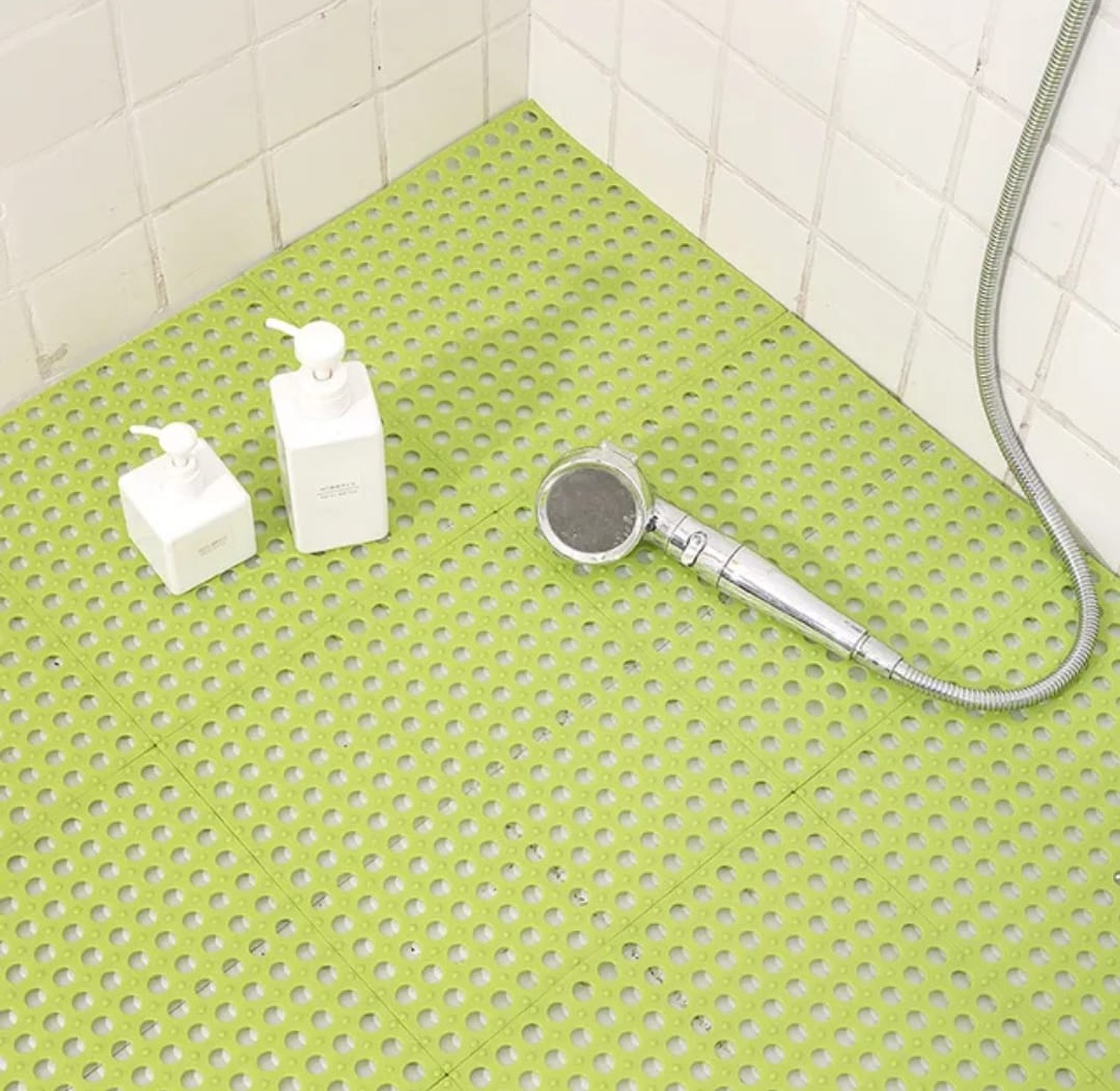 Inter Locking Nonslip Bathroom Floor Mat, Antislip Shower Floor Mat image