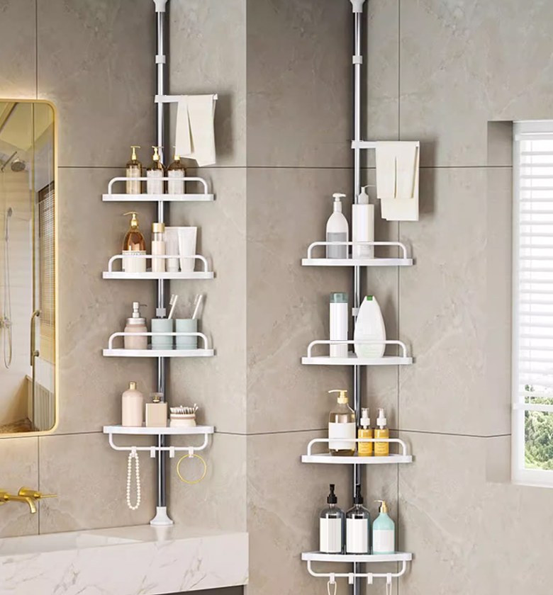 Corner Bathroom Rack Organizer Shelf. image