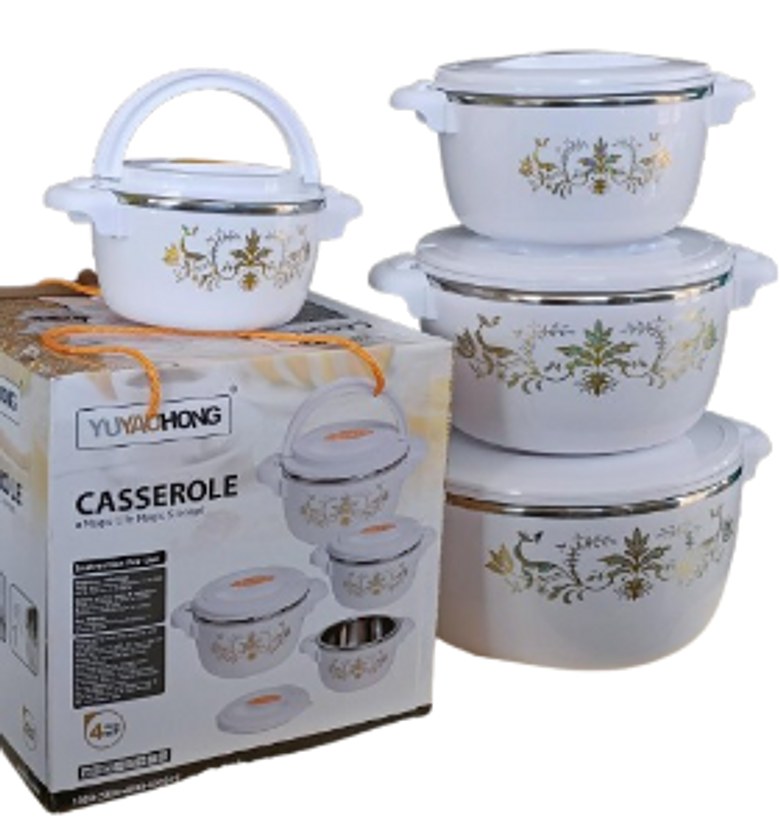 Hotpot. 4pcs of Casserole Hotpots Food Warmer Hot Pot image