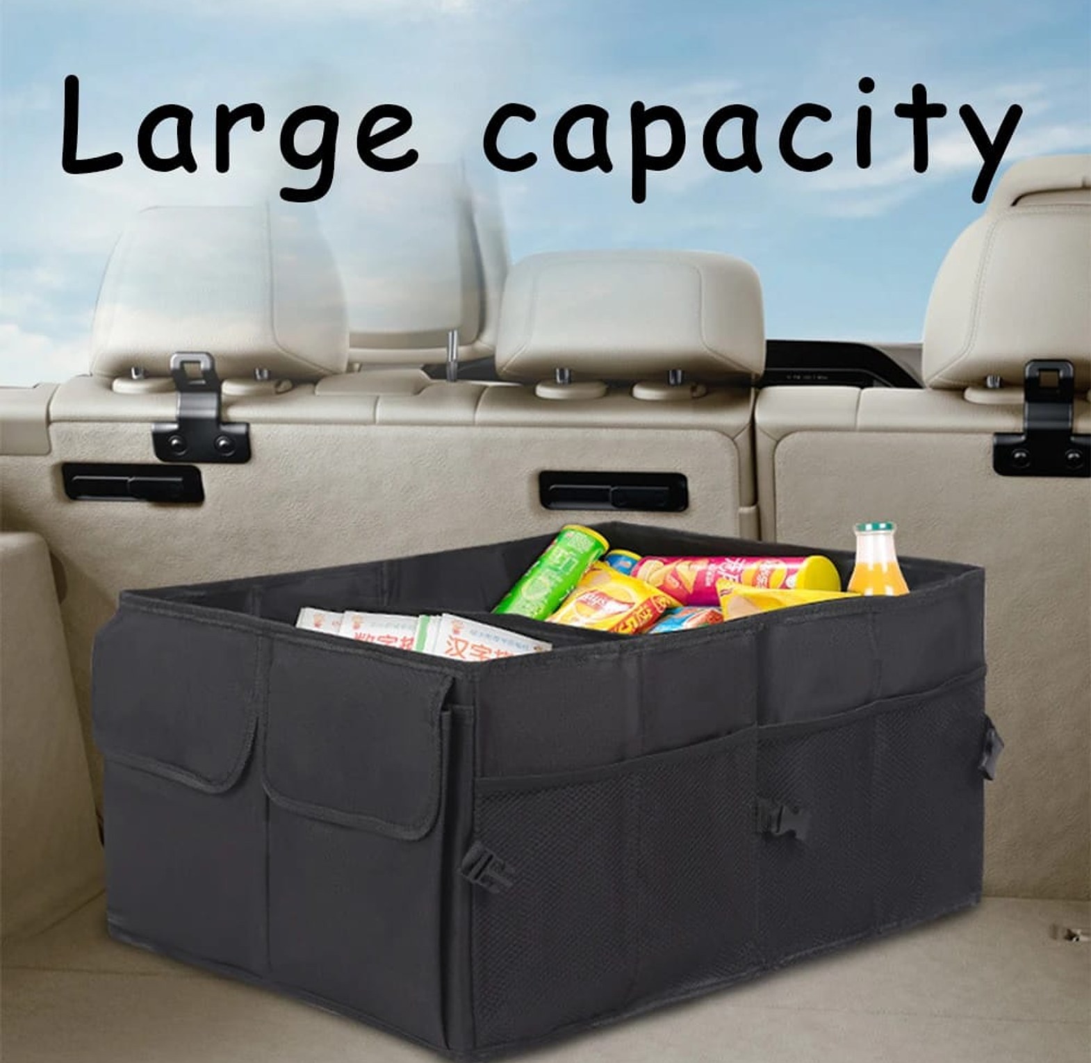 Big Capacity Car Storage Box Car Trunk Organize image