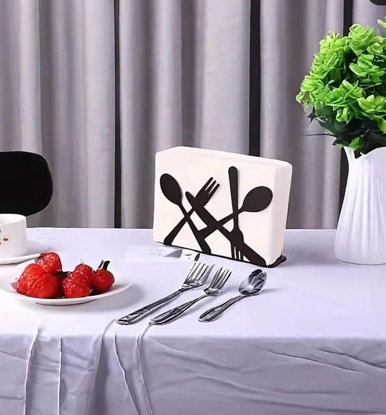 Metallic Serviette holder image