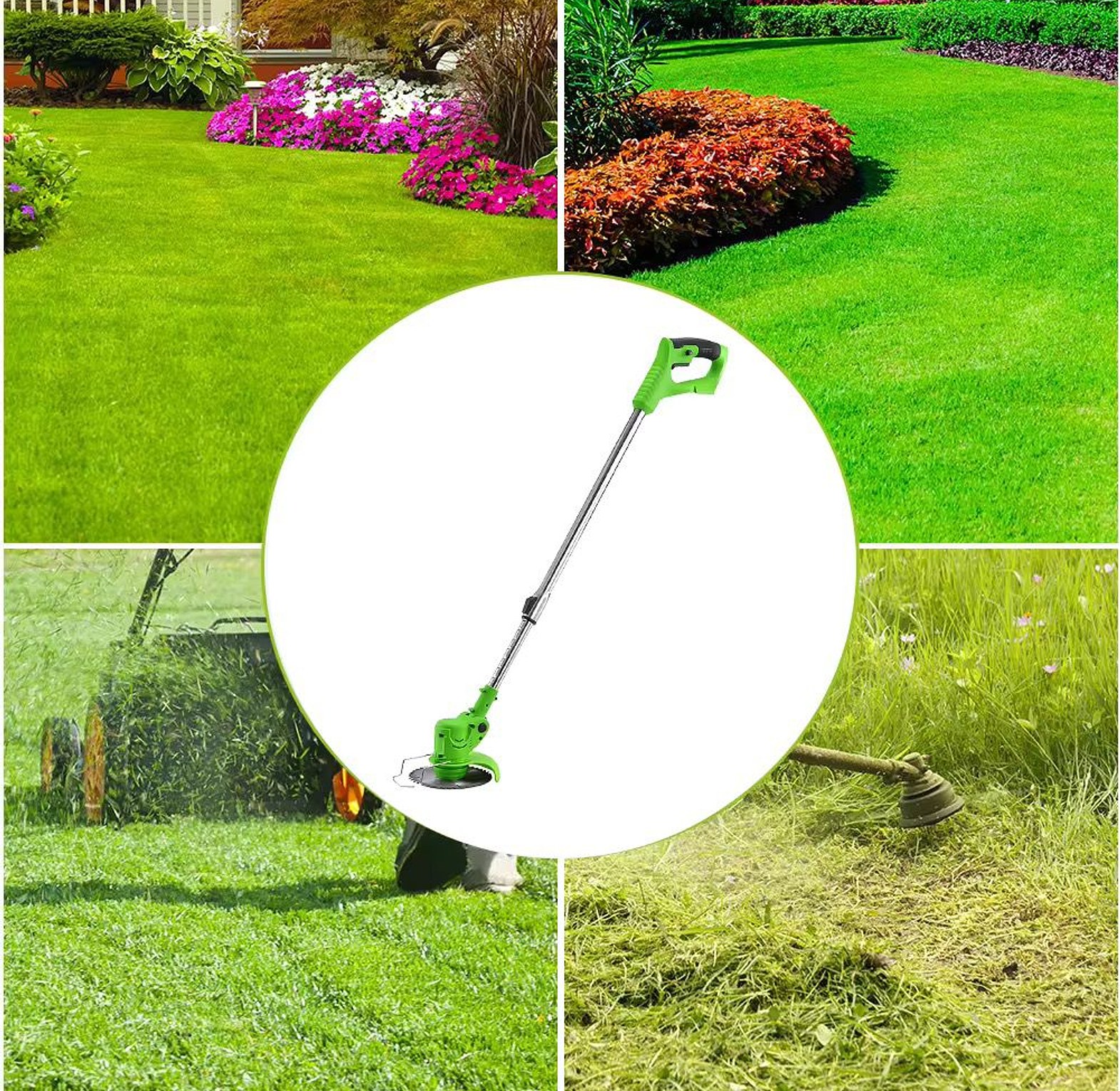 Cordless Electric Lawn Mower / Trimmer image