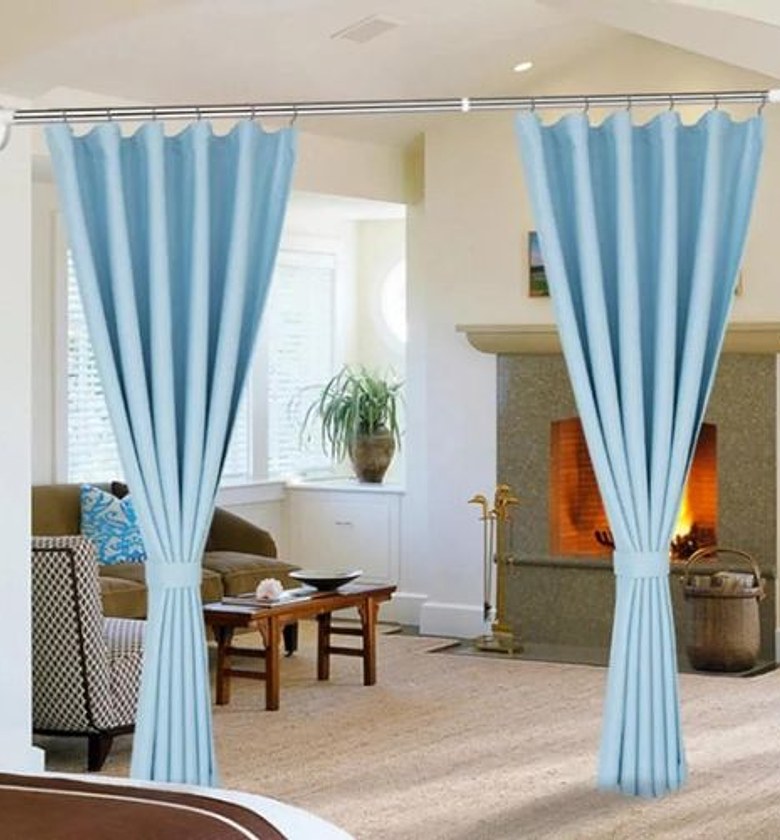 Multipurpose extendable telescopic rod . Can be used:- shower curtain rod, clothing rod/hanger,diy wardobe/hanger image