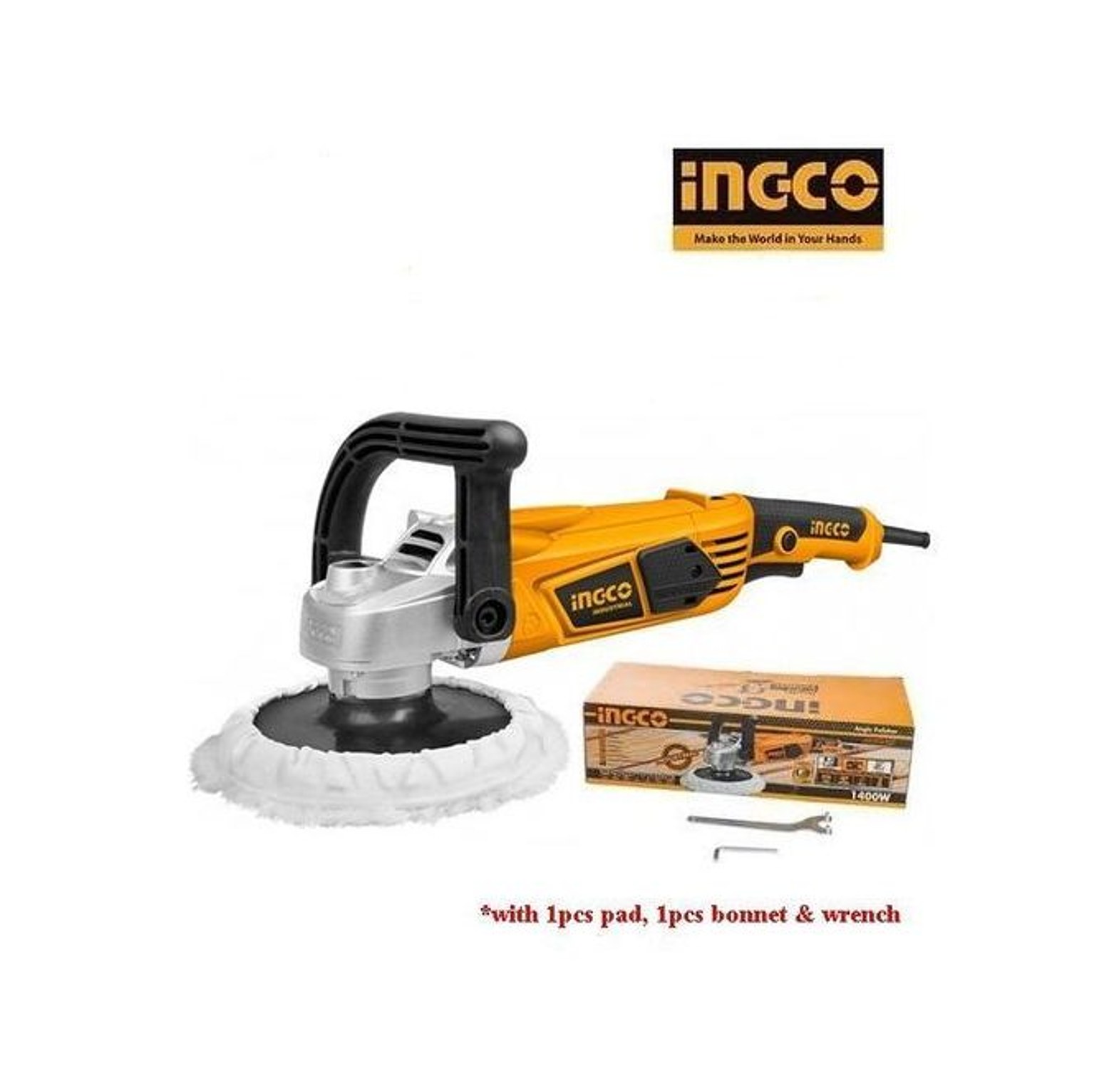 Angle Polisher/Buffing machine 1400w-INGCO image