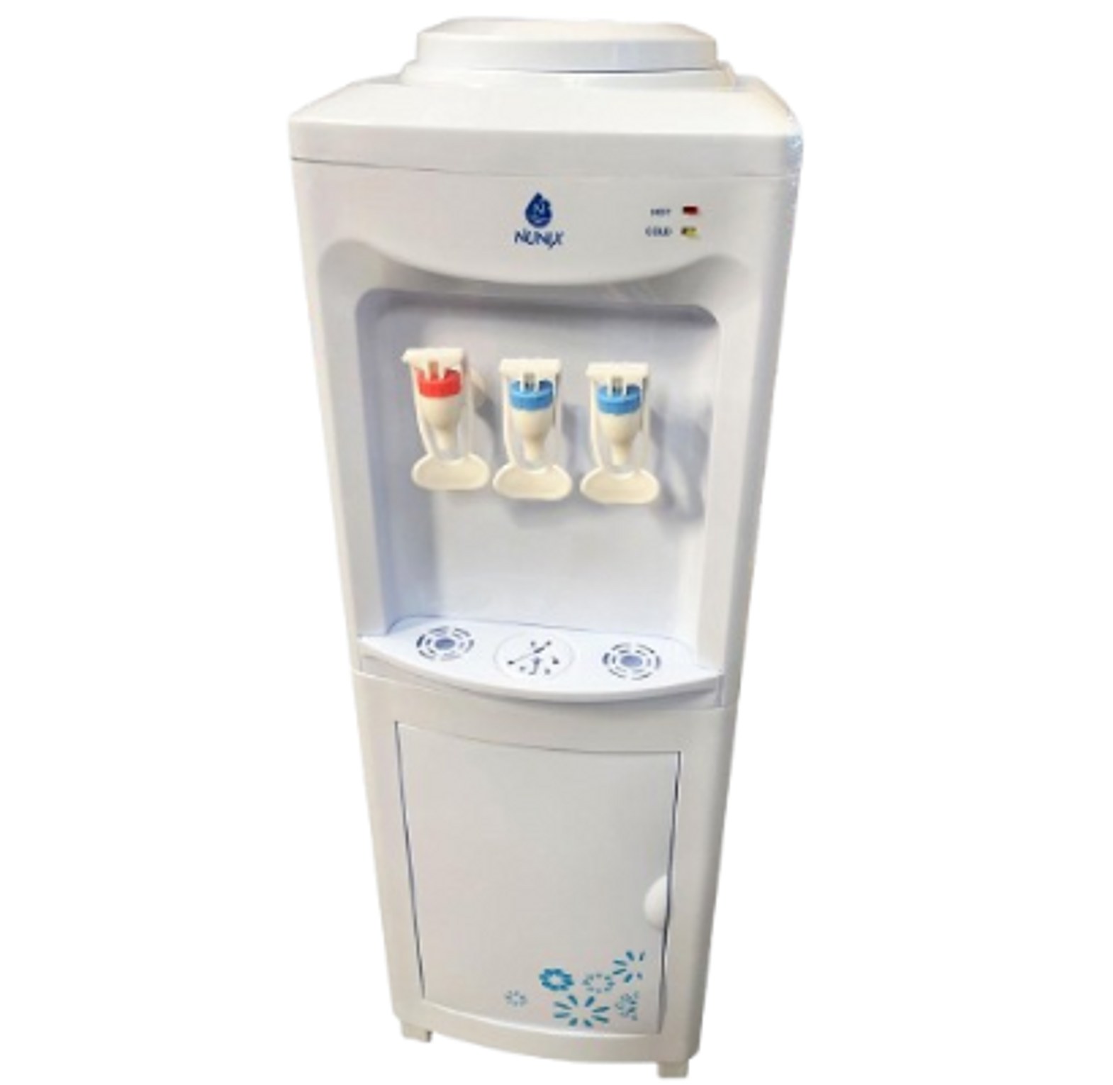 Water Dispenser. Nunix Energy Efficient Hot, normal And Cold Water Dispenser,3 Taps image