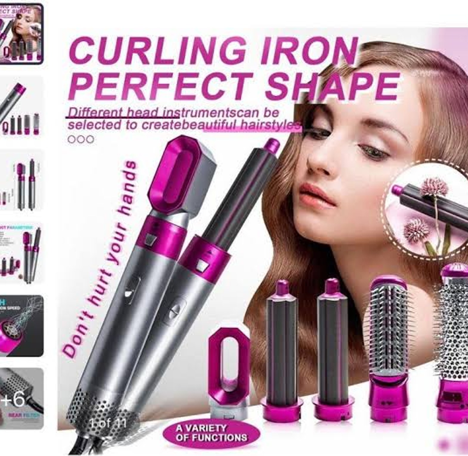 Five-in-One Automatic Curling Iron & Hair Styling Tool image