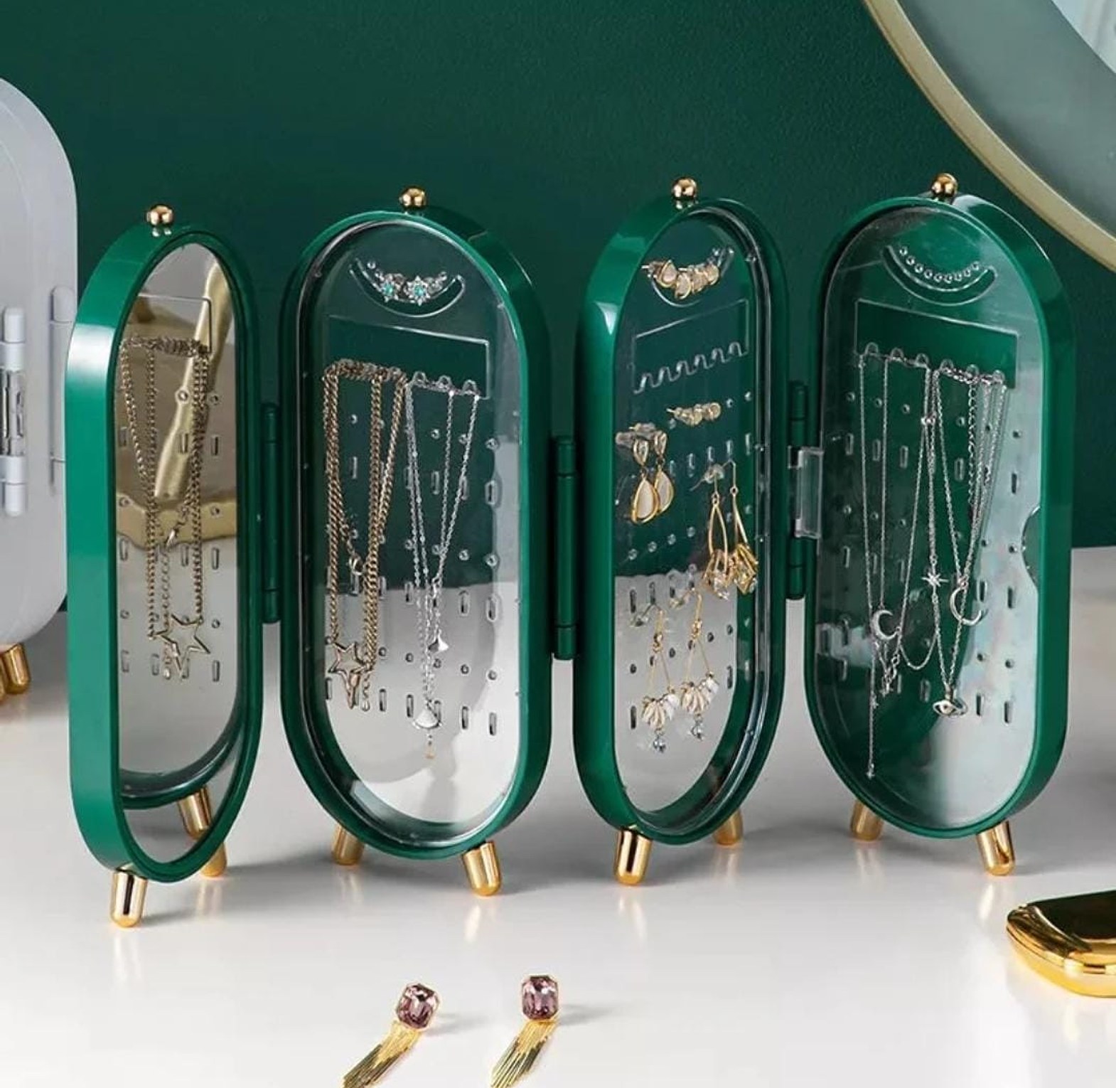 Foldable Vintage Jewelry Display Rack / Organizer image