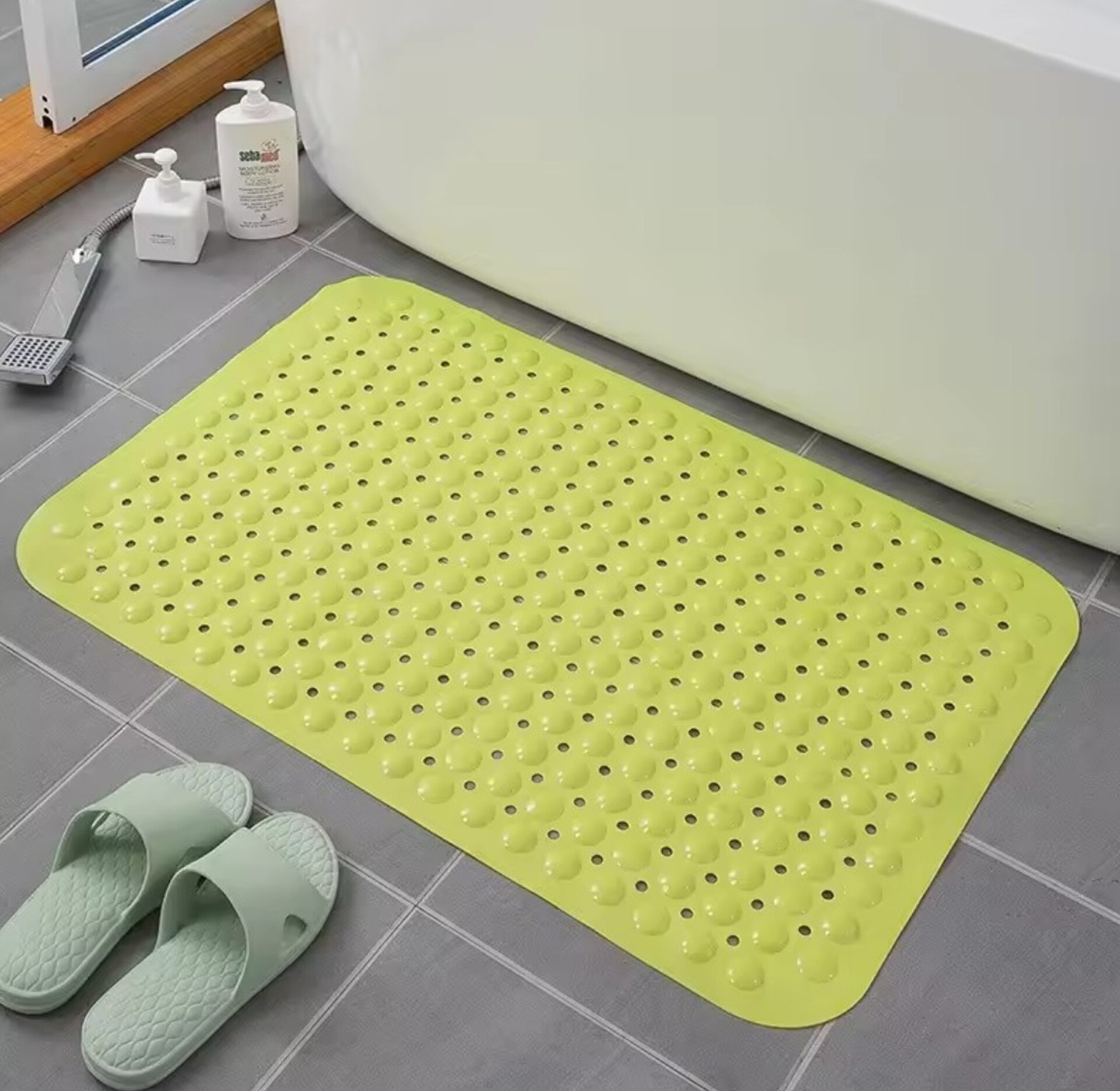 Non Slip Bathroom Mat Anti Slip Shower and Bathtub Safety Mat with Suction Cups (70*40cm) – Durable Bathroom Safety Mats image