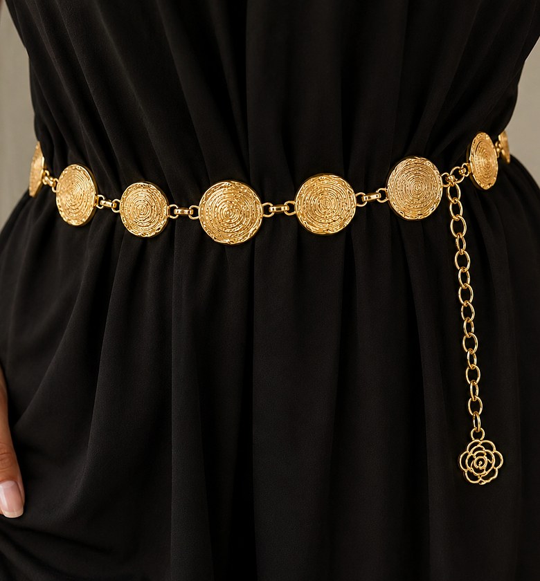 Golden Ripple Disc Waist Belt image
