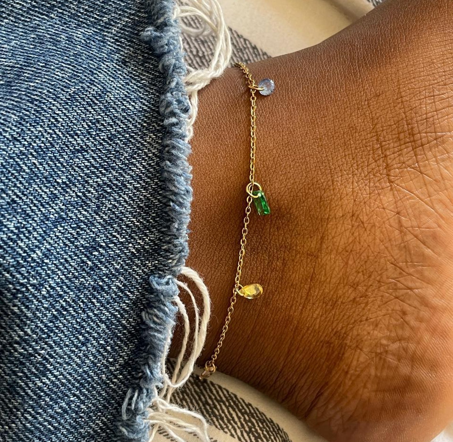Jubilee Drop Crystal Anklet image