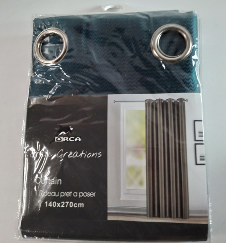 CURTAIN (8 RINGS/BLACK-OU image