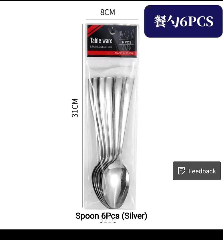 Heavy Gauge silver  Table Spoons/Fork image